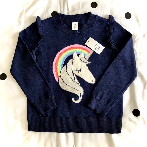 Baby Gap Unicorn Intarsia Sweater 